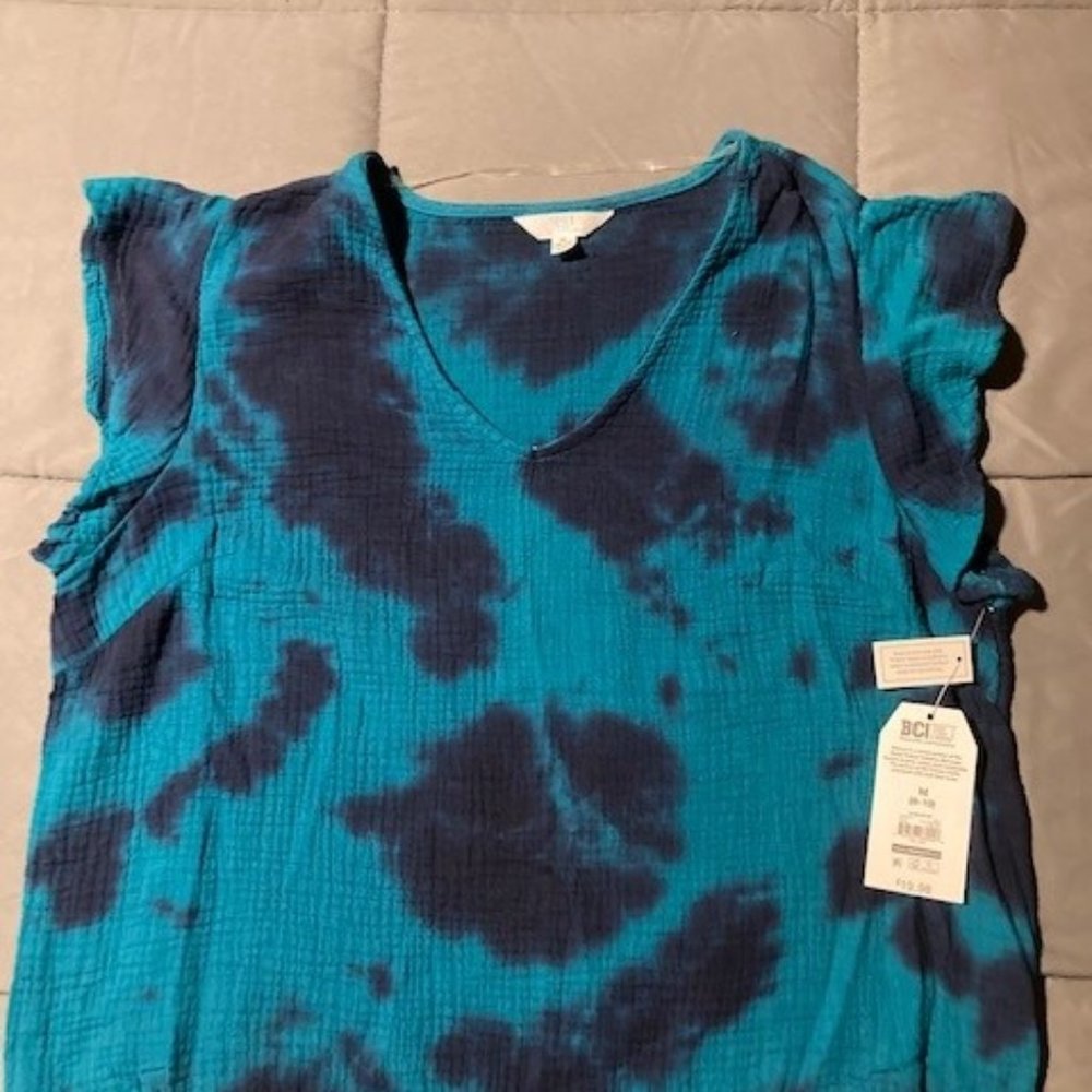 Women's Tie Dye Short Sleeve Top Size Medium